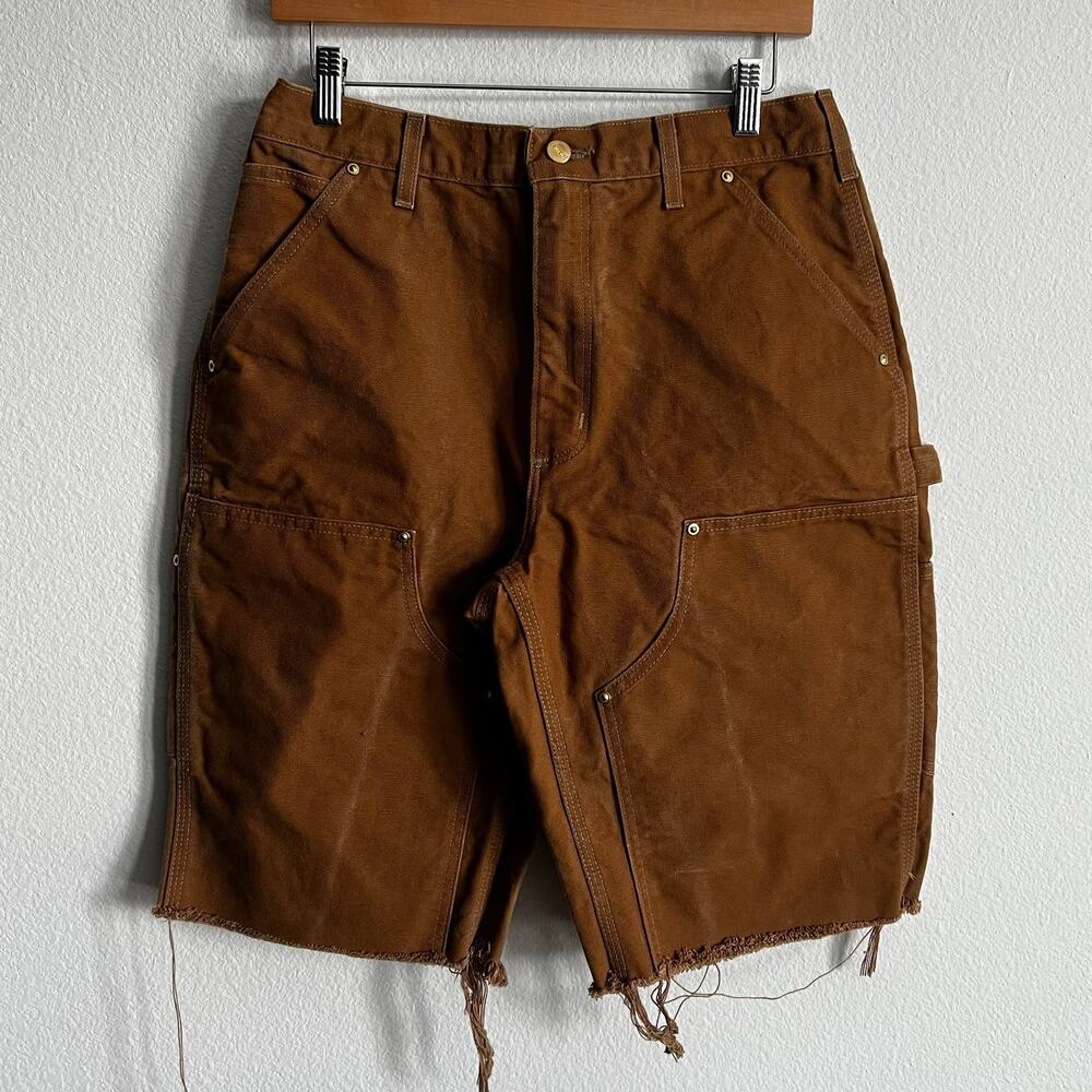 Carhartt brown double knee work wear carpenter shorts